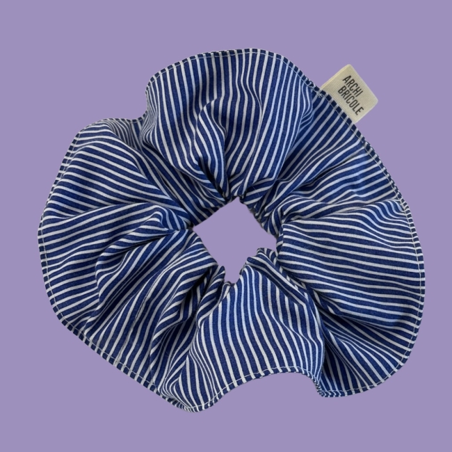 chouchou - rayé bleu / blanc