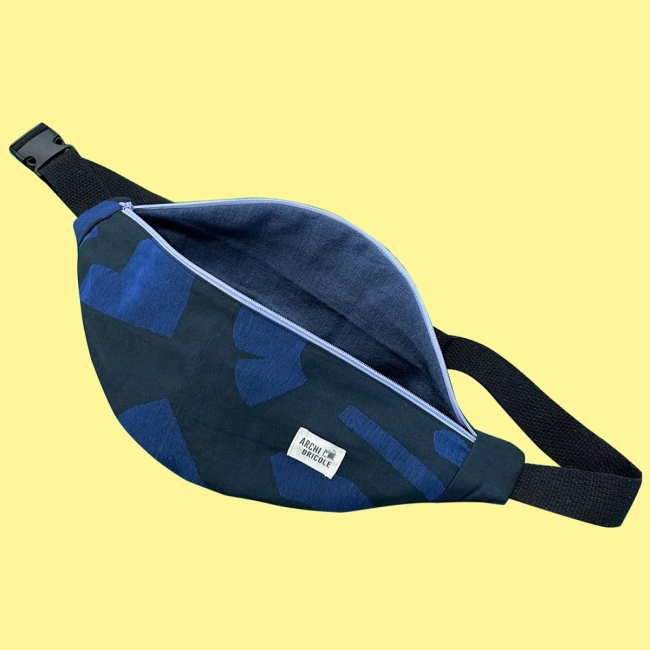 banane grand format - bleu et vert